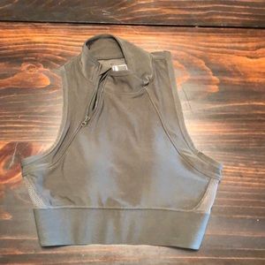 Hunter green sports bra